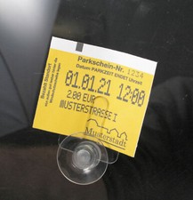 2er Set Parkscheinhalter Clip